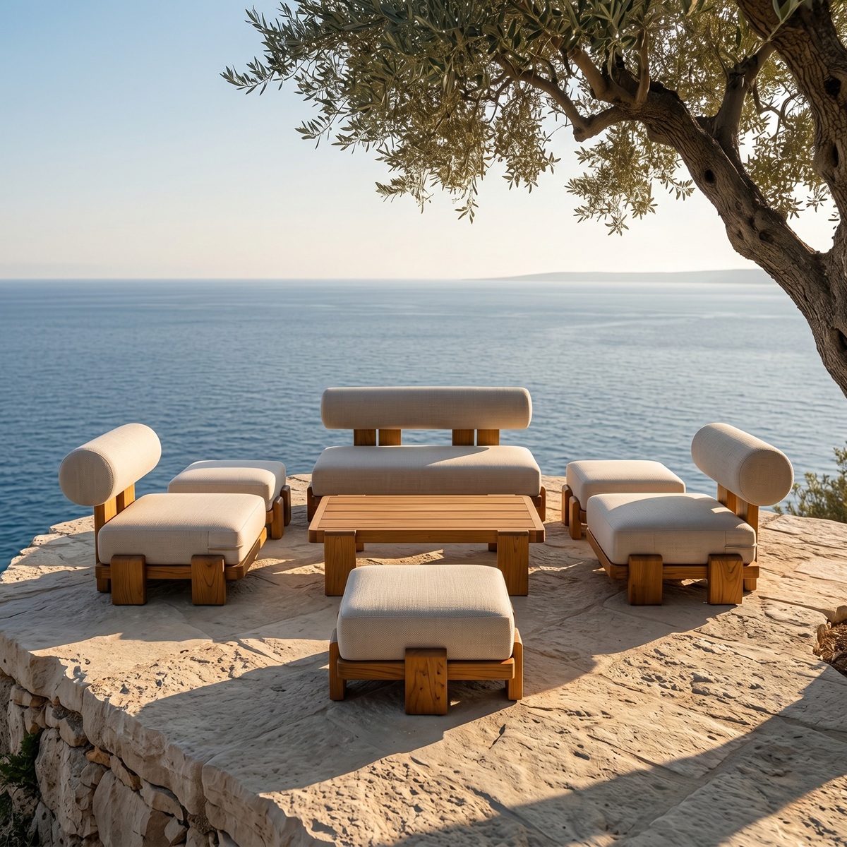 Objets décoration en travertin