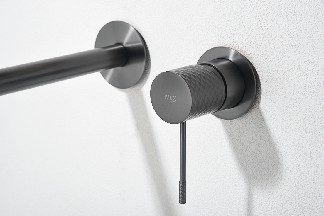 MITIGEUR HAUT SALLE DE BAIN encastré Gris Anthracite - COLLECTION gênes 